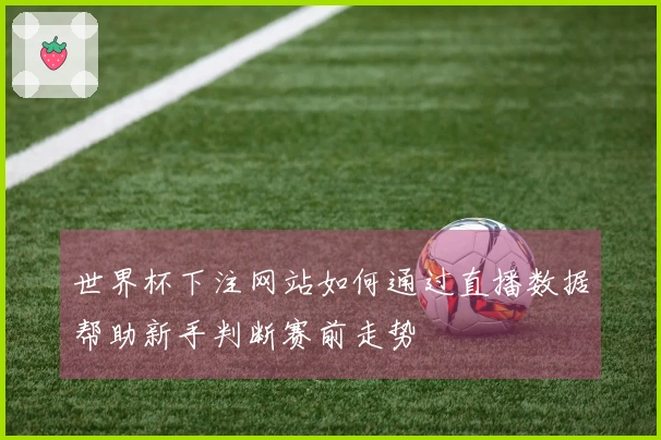 世界杯下注网站如何通过直播数据帮助新手判断赛前走势