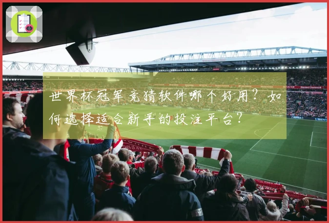 世界杯冠军竞猜软件哪个好用？如何选择适合新手的投注平台？